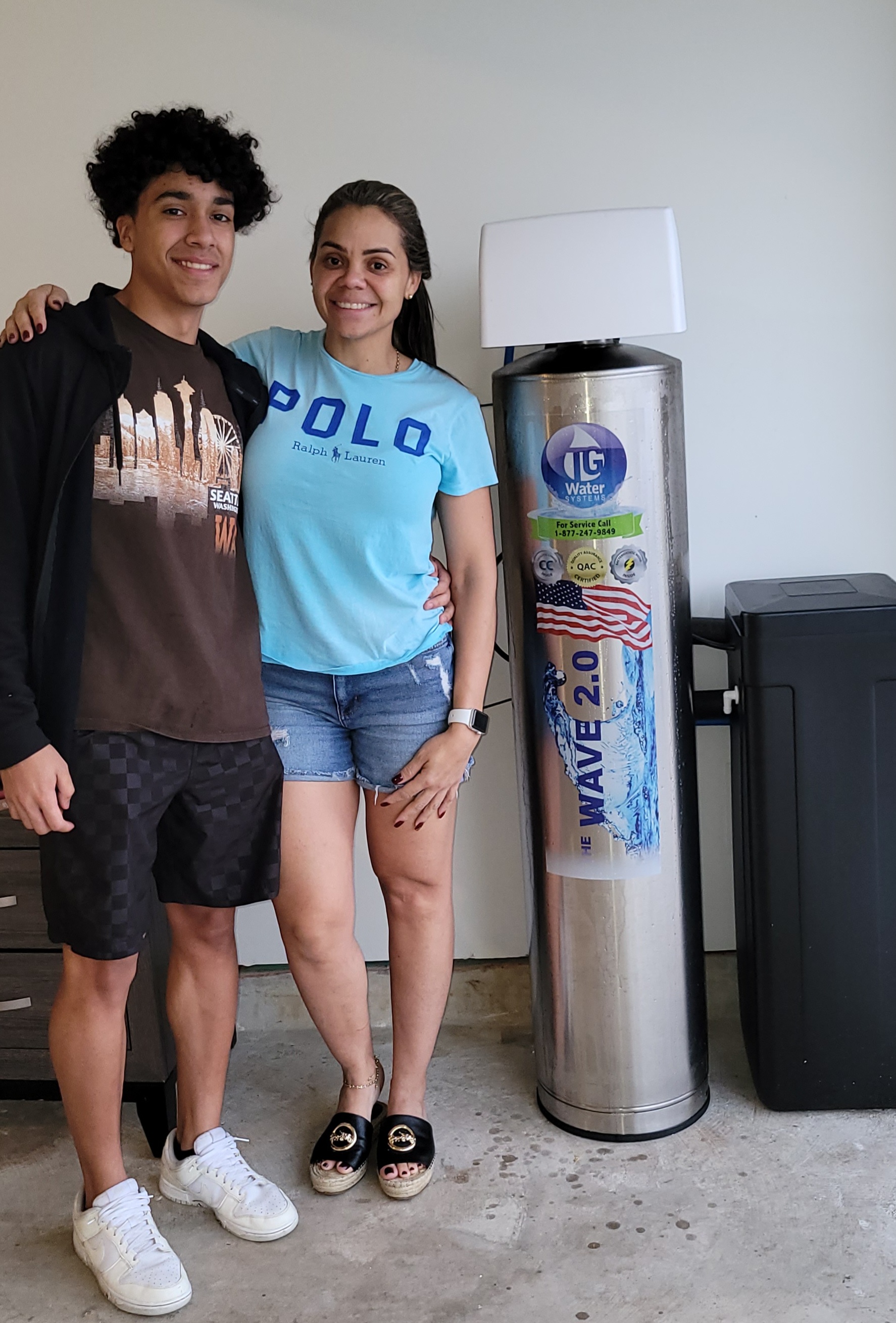Customer with Puronics system