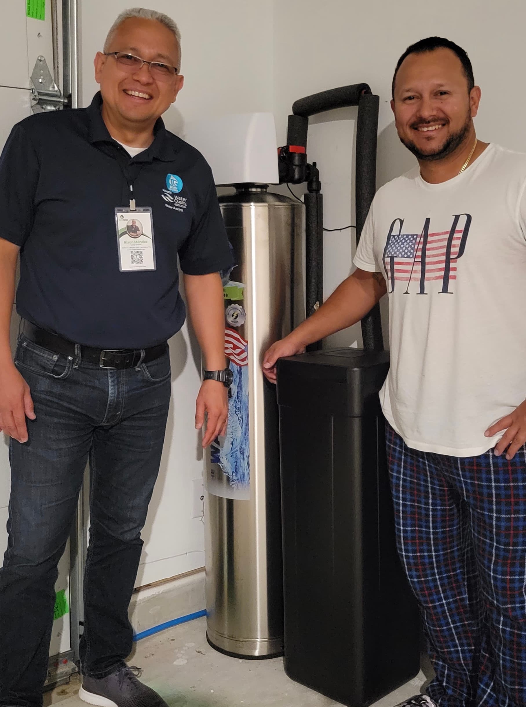 Customer with HydroSpring water system