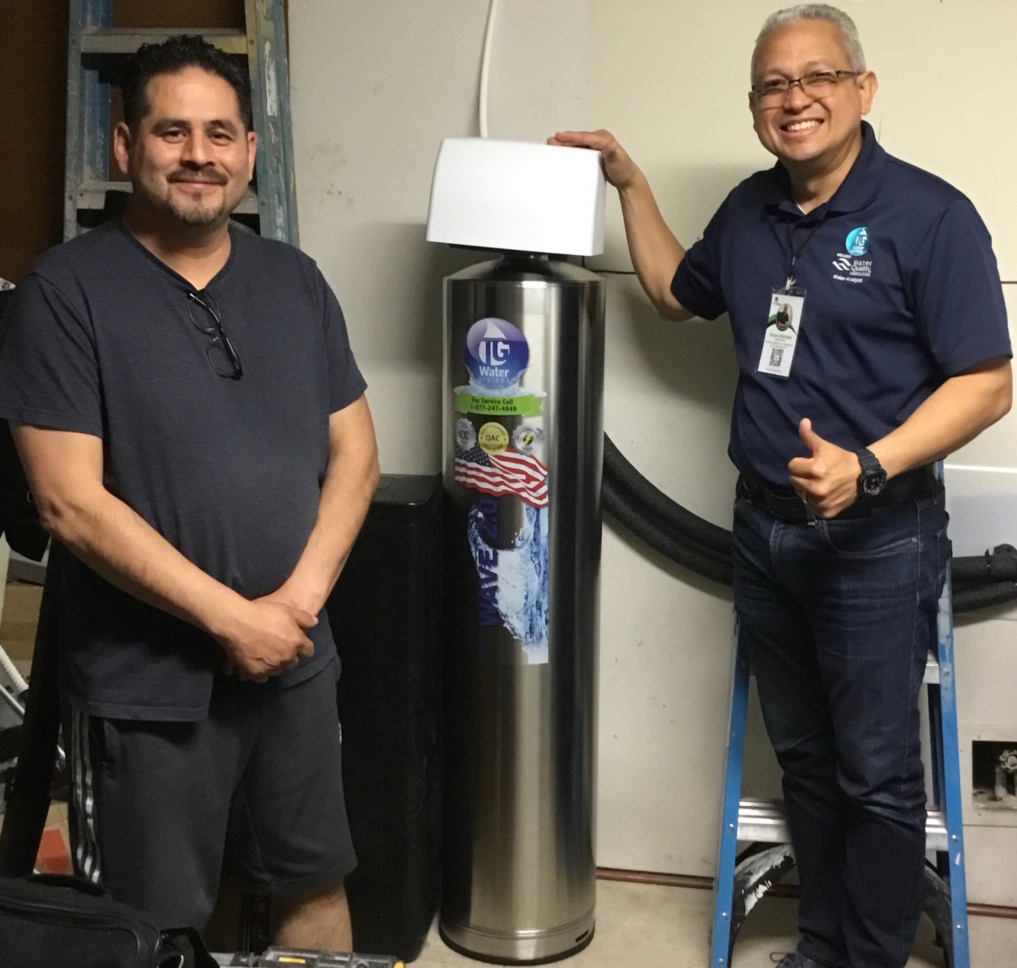Customer with Puronics water system