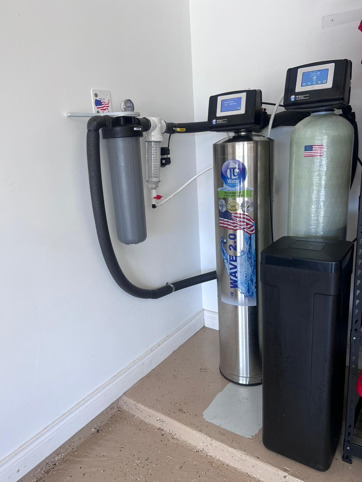 Well water treatment system installed by N&M Products 1