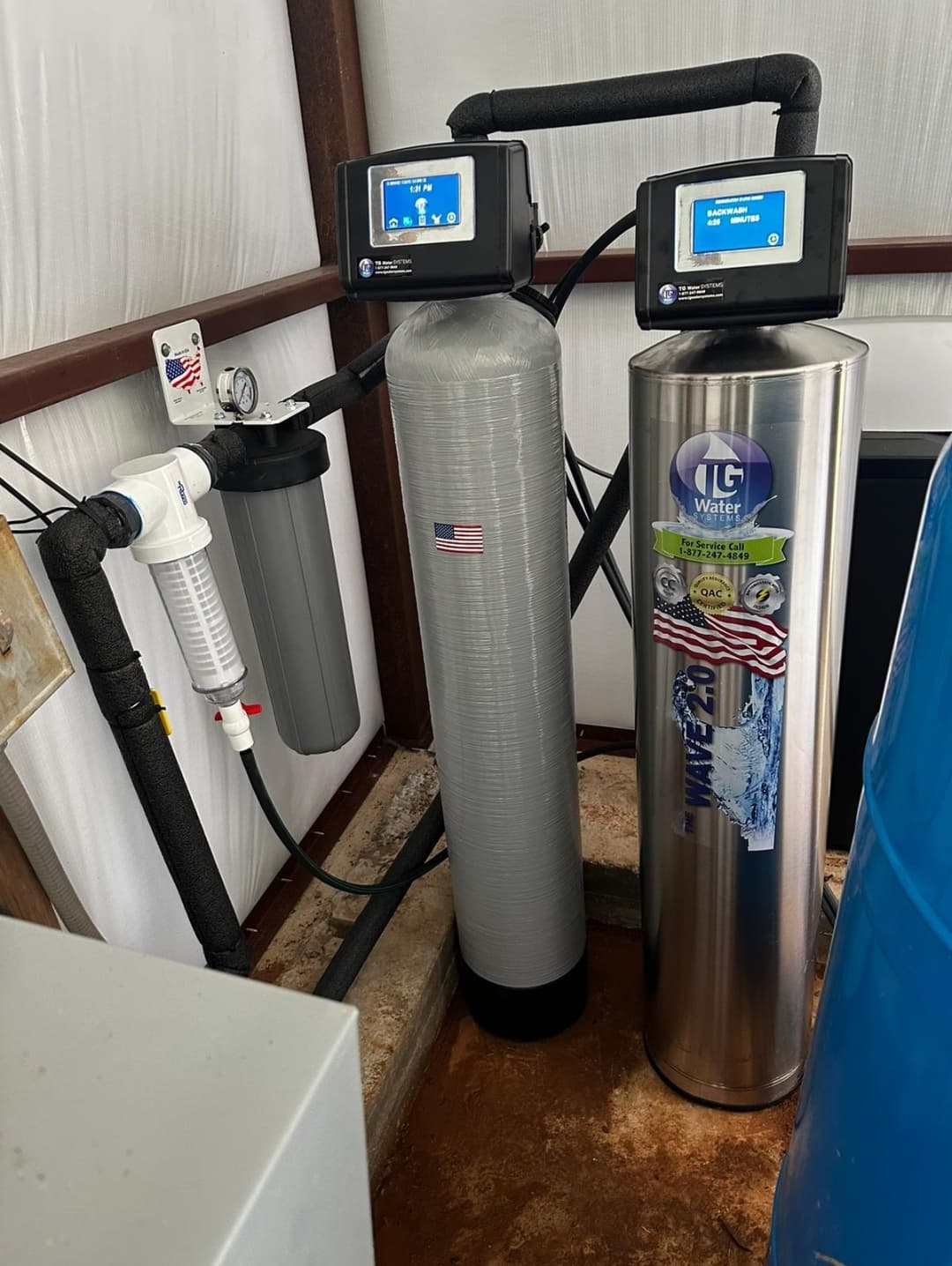 Well water treatment system installed by N&M Products 2